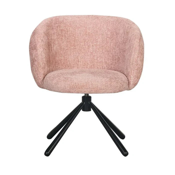 Pebble Swivel Chair Pastel Pink