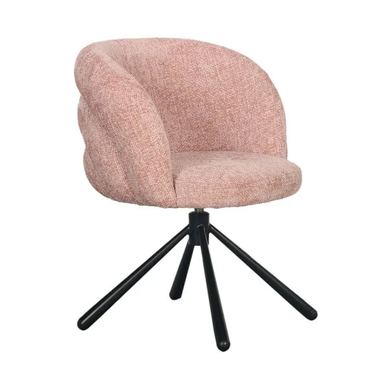 Pebble Swivel Chair Pastel Pink